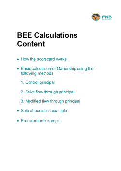 BEE Calculations