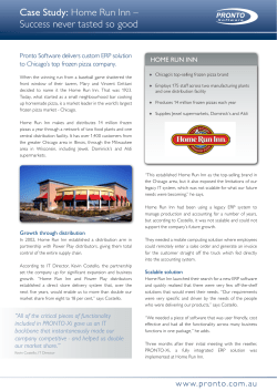 Case Study: Home Run Inn – Success never