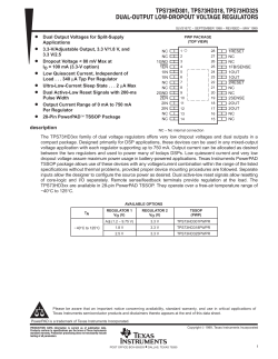 Dual Output Low-Dropout Voltage Regulator