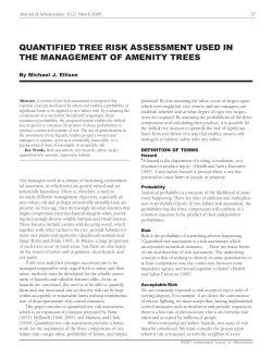 quantified tree risk assessment used in the management of amenity
