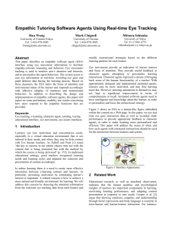 Empathic Tutoring Software Agents Using Real