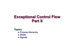 Exceptional Control Flow II