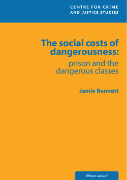 The social costs of dangerousness - Centre for Crime and Justice