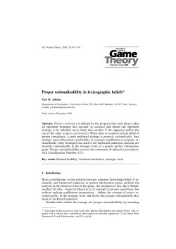 Proper rationalizability in lexicographic beliefs