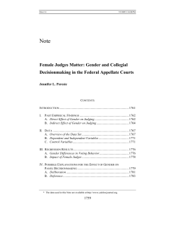 Female Judges Matter - The Yale Law Journal