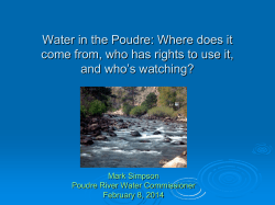 The Poudre Runs Through It
