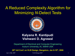 ILP based N-detect test minimization Previous