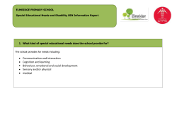 SEN Information Report - Elmridge Primary School