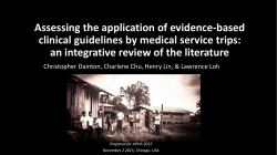 Clinical guidelines for Western clinicians engaged in primary care