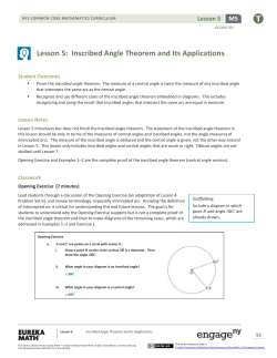 Geometry Module 5, Topic A, Lesson 5: Teacher Version