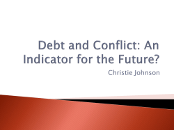 Debt and Conflict: An Indicator for the Future?