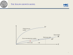 Testing for convergence in a growth equation