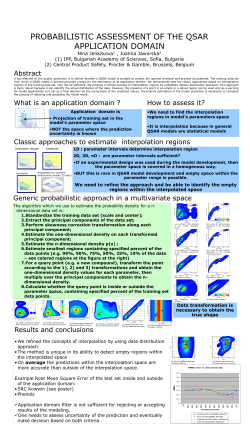 Probabilistic Assessment of QSAR Applicability domain