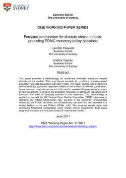 Forecast combination for discrete choice models