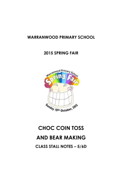 Spring Fair Class Stall Folder