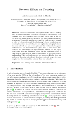 Network Effects on Tweeting