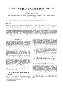 evaluation of remote sensing image segmentation quality