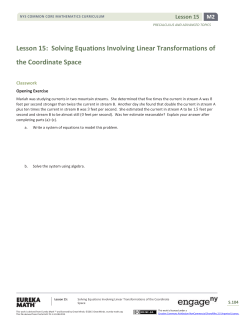 Solving Equations Involving Linear Transformations of