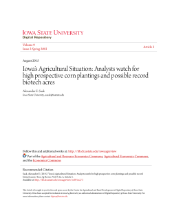 Analysts watch for high prospective corn plantings and possible