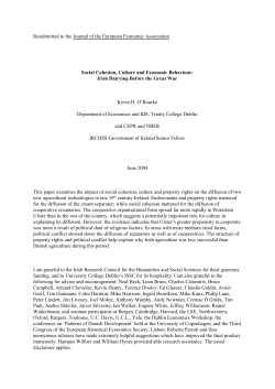 Resubmitted to the Journal of the European Economic Association