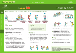 Take a seat! - Sporting Schools