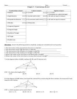 Name: Date: Period:_____ Chapter 3 &ndash; Constructions Review