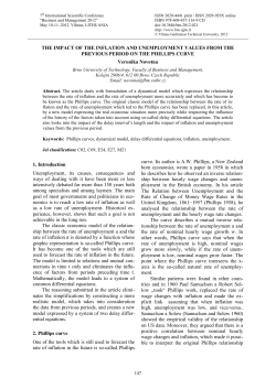 THE IMPACT OF THE INFLATION AND UNEMPLOYMENT VALUES
