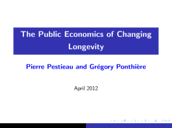 The Public Economics of Changing Longevity