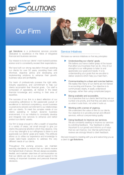 Our Firm - gpl Solutions