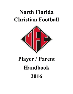 the 2016 Parent and Player Handbook