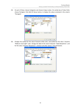 23) On part of Show: choose Categories and choose Unique values