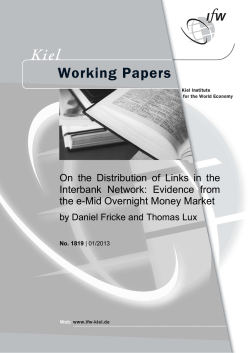 On the Distribution of Links in the Interbank Network: Evidence from