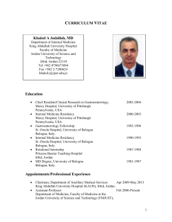 Khaled Jadallah, M - Jordan University of Science and Technology