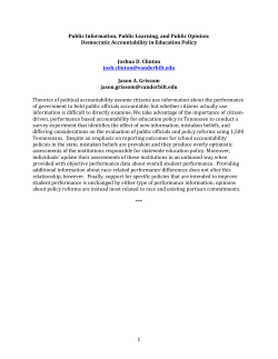 1 Public Information, Public Learning, and Public Opinion