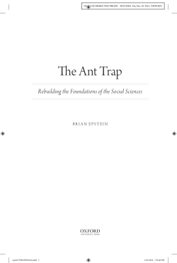 The Ant Trap - Brian Epstein