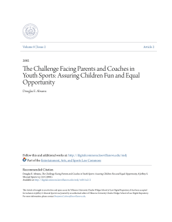 The Challenge Facing Parents and Coaches in