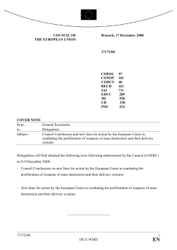 New lines for action by the European Union in combating the
