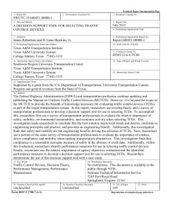 Mobility (Efficiency and Reliability) Performance Measures