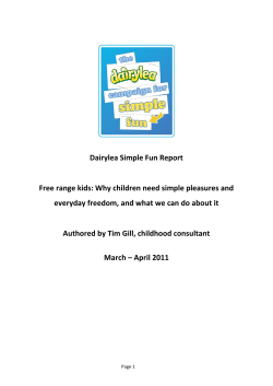 Dairylea Simple Fun Report
