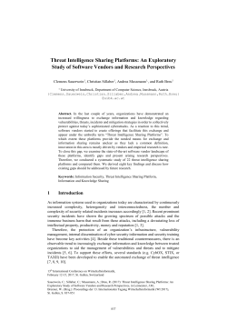 Threat Intelligence Sharing Platforms: An Exploratory