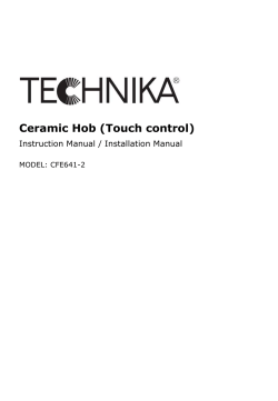 Ceramic Hob (Touch control)