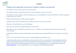 Guidelines and Example Risk Assessment for Exhibition, Exhibitors