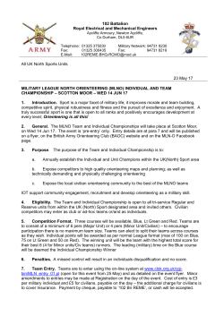 Harris Relay - British Army Orienteering Club