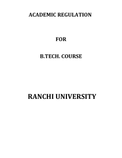 Academic Regulation - RTC Institute of Technology