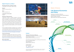 flyer - Life Science Economics and Policy