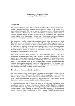 Contemporary Economic Games Antong (Andres G.) Victorio