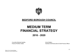 Medium Term Financial Strategy 2016