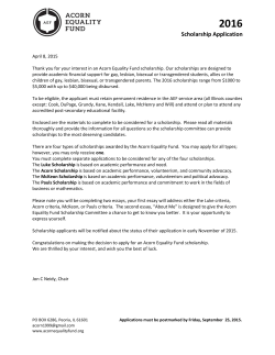 2016 - Acorn Equality Fund