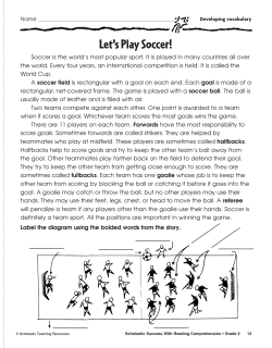 Let`s Play Soccer!