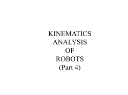 Example: A 3 DOF RPR Robot